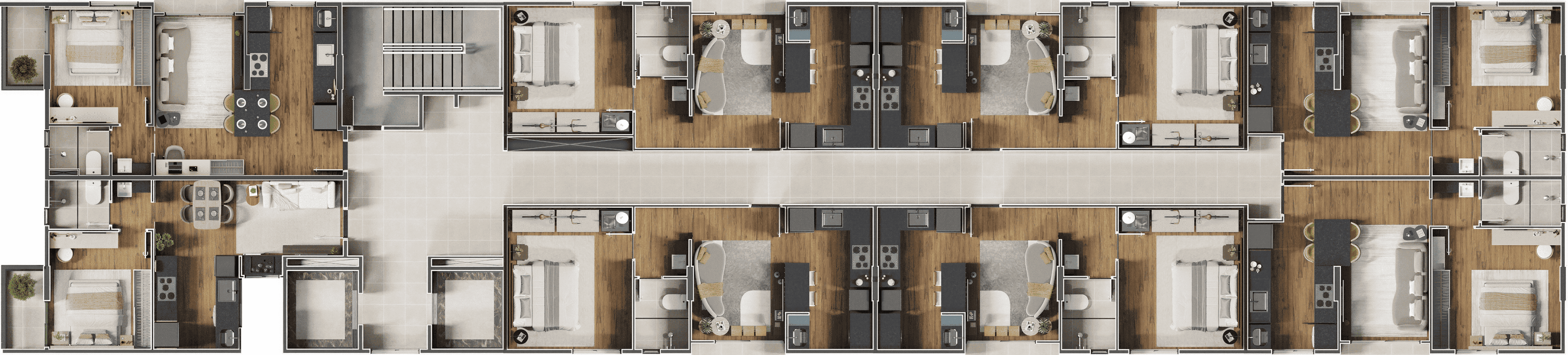 Planta baixa pavimento tipo — Diamond Residencial